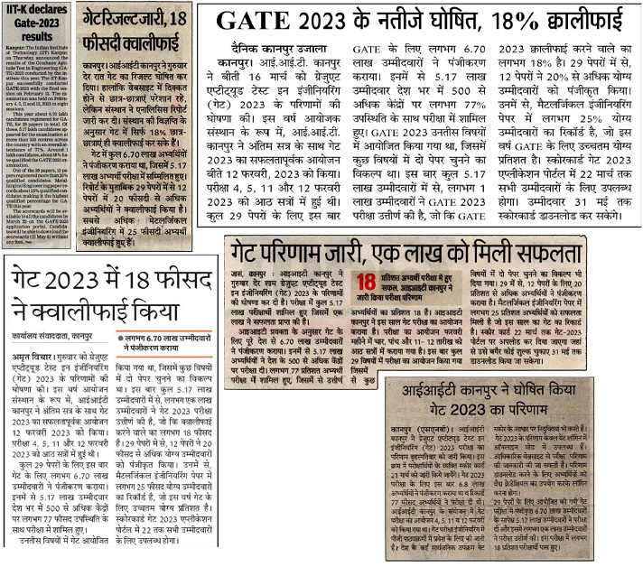 IIT-Kanpur declares Gate-2023 results